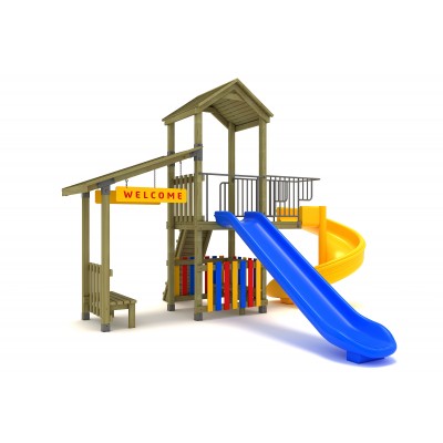 25 A Standard Wooden Playground